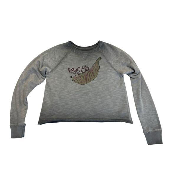 Anthropologie Saturday Sunday Graphic Cropped Sweatshirt Size Small - Picture 4 of 9